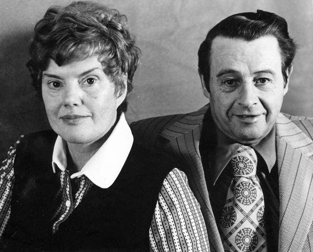 Rusty and Larry Lancashire pose, circa 1970s, when they were the proprietors of the Larrys Club drinking and dining establishment in North Kenai. (Photo courtesy of the Lancashire Family Collection.)