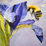 A painting by Starla Ferguson is included in the Biennial Judged Show at Kenai Art Center in Kenai, Alaska, on Wednesday, Oct. 4, 2023. (Jake Dye/Peninsula Clarion)