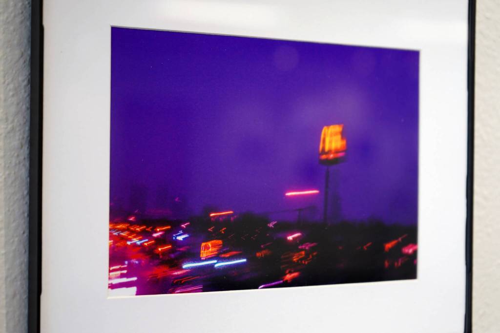 A photograph by Hunter Morrison is included in the Biennial Judged Show at Kenai Art Center in Kenai, Alaska, on Wednesday, Oct. 4, 2023. (Jake Dye/Peninsula Clarion)