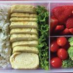 Photo by Tressa Dale/Peninsula Clarion
This bento box includes rice, fruit, vegetables and tomagoyaki, or Japanese rolled omelet.