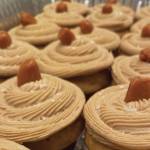 These salted caramel cupcakes topped with caramel candy balance sweetness with Maldon salt. (Photo by Tressa Dale/Peninsula Clarion)