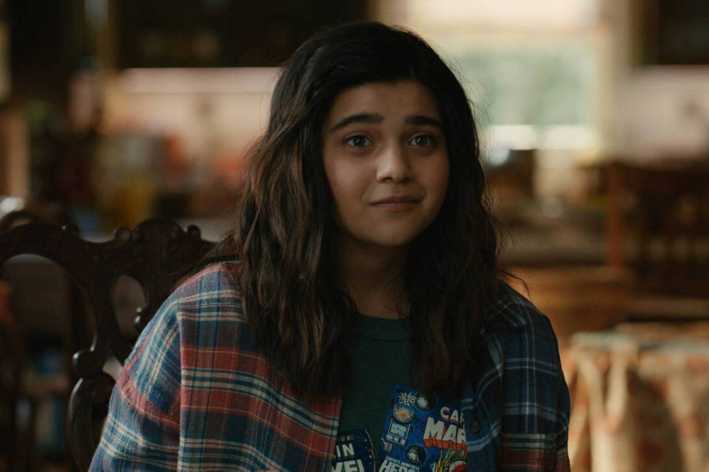 Iman Vellani portrays Kamala Khan, Ms. Marvel, in The Marvels. (Promotional photo courtesy Marvel Studios)