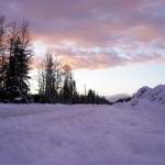 Snow and slush cover Murwood Avenue in Soldotna, Alaska, on Wednesday, Nov. 15, 2023. (Jake Dye/Peninsula Clarion)