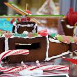 A gingerbread helicopter, constructed by 10-year-old Tayla, is displayed as part of the 11th Annual Gingerbread House Contest at the Kenai Chamber of Commerce and Visitor Center in Kenai, Alaska, on Thursday, Nov. 16, 2023. (Jake Dye/Peninsula Clarion)