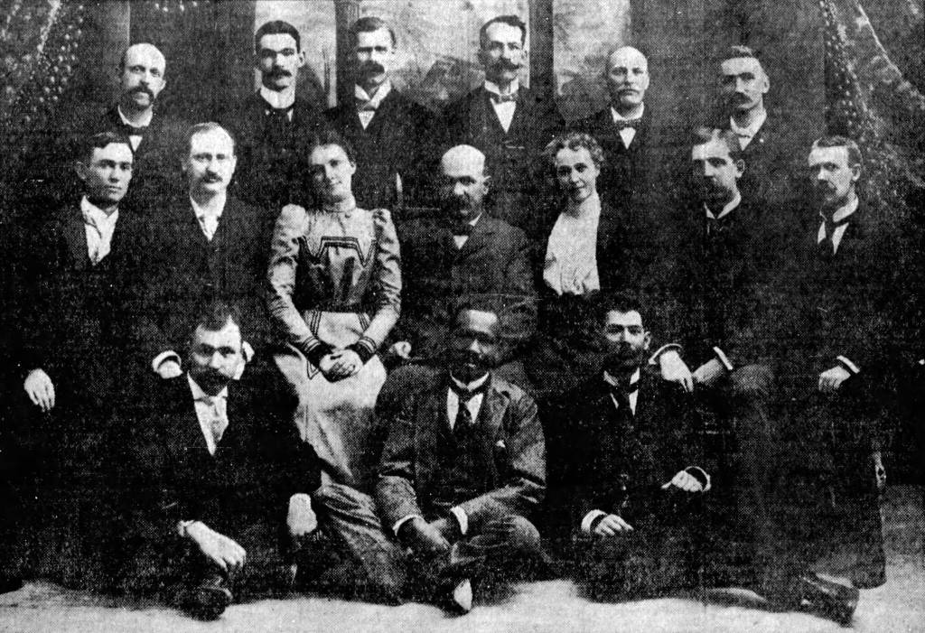 Charles Riddiford, far right in the back row, posed for this Spokane Post Office staff photo in 1898 when he was just a clerk. The photo appeared in a 1922 edition of the Spokesman Review, along with a discussion of the post offices tremendous growth.