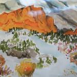 Jake Dye/Peninsula Clarion
Artwork by Lynne OConnor set for exhibition in the Kenai Art Centers January show, Feels Like Home, awaits hanging at the Kenai Art Center in Kenai on Dec. 22.