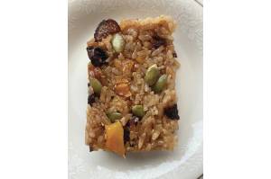 This sweet rice dessert, yaksik, is traditional for New Years Day in Korea (specifically, the lunar new year) and is often made as a gift for friends and neighbors. (Photo by Tressa Dale/Peninsula Clarion)