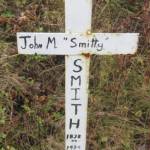 This is the grave marker for John Martin Smitty Smith, who lived out the end of his life with the Keeler family at their Anchor Point and Stariski Creek homes. Photo from findagrave.com.