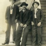 Lawrence Keeler (left) poses with his father and younger brother (Dewey) in about 1920. Photo courtesy of the Keeler Family Collection.