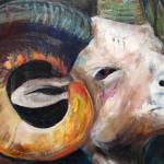 Vision, by Moira Ireland, is included as part of the Peoples Choice Judged Exhibition at the Kenai Art Center in Kenai, Alaska, on Wednesday, Jan. 31, 2024. (Jake Dye/Peninsula Clarion)