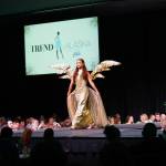 Sara DeVolld wears Towards the Sun, a dress she designed that was featured in Februarys Trend Alaska 2024 Fashion Show. (Photo provided by Shona DeVolld)