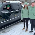 Mike Sweeney and members of his staff participate in the Sweeneys St. Patricks Day Parade in Soldotna, Alaska, on Sunday, March 17, 2024. (Photo provided by Sara Hondel)