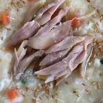 This Korean rice porridge, called dak juk, is easy to digest but hearty and nutritious, perfect for when youre learning how to eat. (Photo by Tressa Dale/Peninsula Clarion)