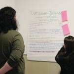 Ashlyn OHara/Peninsula Clarion
Attendees share their thoughts about a Denaina-focused charter school at a meeting hosted by the Kenaitze Indian Tribe on Thursday in Kenai.