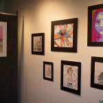 Artwork by Kenai Peninsula Borough School District middle school students is displayed as part of the 33rd Annual Visual Feast at the Kenai Art Center on Wednesday, April 3, 2024. (Jake Dye/Peninsula Clarion)