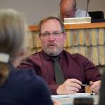 City Manager Terry Eubank responds to questions during a work session of the Kenai City Council in Kenai, Alaska, on Wednesday, April 3, 2024. (Jake Dye/Peninsula Clarion)