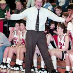 Jim Beeson coaches Kenai Central basketball on March 11, 2000. (M. Scott Moon/Peninsula Clarion file)