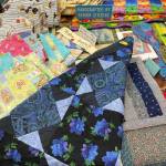 Items handcrafted by senior citizens are ready for auction in the annual March for Meals fundraiser at the Kenai Senior Center in Kenai, Alaska, on Friday, April 5, 2024. (Photo by Terry Turner, provided by Kenai Senior Center)