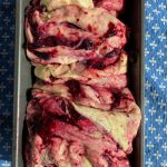 This berry cream cheese babka can be made with any berries you have in your freezer. (Photo by Tressa Dale/Peninsula Clarion)