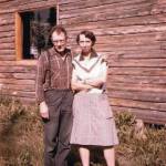 Photo courtesy of Katie Matthews
This is the only known photograph of Rex Hanks, seen here with his wife, Irmgard, next to their two-story home in Happy Valleycirca 1950s.
