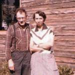This is the only known photograph of Rex Hanks, seen here with his wife, Irmgard, next to their two-story home in Happy Valleycirca 1950s. (Photo courtesy of Katie Matthews)