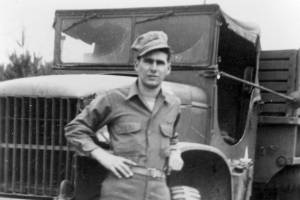 This Al Hershberger photo of his good friend Hedley Parsons was taken in Germany in 1945, after World War II had ended. Parsons and Hershberger came to Alaska together a few years later, and in 2010, when Parsons was interviewed for this story, he may have been the last person living who had actually attended George Dudleys messy funeral