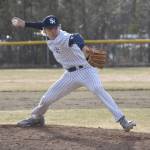 Soldotna pitcher Trenton Ohnemus delivers to Kenai Central on Tuesday, May 7, 2024, at the Soldotna Little League fields in Soldotna, Alaska. (Photo by Jeff Helminiak/Peninsula Clarion)