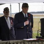 American Legion Post 20 Cmdr. Ron Homan speaks during a Memorial Day ceremony at the Kenai Cemetery in Kenai, Alaska, on Monday, May 27, 2024. (Jake Dye/Peninsula Clarion)