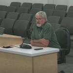 Kenai Peninsula Borough Planning Director Robert Ruffner answers questions posed by borough assembly members on Ordinance 2024-11 during the Lands Committee meeting on Tuesday, May 21, 2024 in Soldotna, Alaska. (Screenshot)
