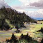 Jake Dye/Peninsula Clarion
Artwork by Robert Clayton is displayed at the Kenai Art Center on Wednesday.