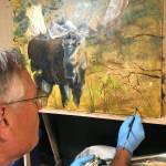 Robert Clayton paints. (Photo provided by Robert Clayton)