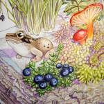 Artwork by Kim McNett is displayed at the Kenai Art Center in Kenai, Alaska, on Wednesday, June 5, 2024. (Jake Dye/Peninsula Clarion)