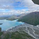 Braided flood plain into Skilak Lake. (Photo by Jackie Morton/USFWS)
