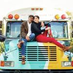 Photo provided by Art We There Yet
José Luis Vílchez and Cora Rose with their retired school bus-turned-art and recording studio.