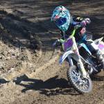 Soldotnas Karbon Lindley competes at 65 Expert at Alaska State Motocross Race #4 at Twin City Raceway in Kenai, Alaska, on Sunday, June 16, 2024. (Photo by Jeff Helminiak/Peninsula Clarion)
