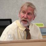 Assembly Member Peter Ribbens speaks during a meeting of the Kenai Peninsula Borough Assembly in Soldotna, Alaska, on Tuesday, June 18, 2024. (Jake Dye/Peninsula Clarion)
