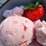 Fresh strawberries will make this ice cream a much more flavorful treat. (Photo by Tressa Dale/Peninsula Clarion)