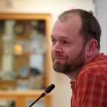 Jonathon Young speaks to the Kenai Peninsula Borough Assembly in Soldotna, Alaska, on Tuesday, June 18, 2024. (Jake Dye/Peninsula Clarion)