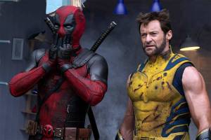 Ryan Reynolds plays Deadpool and Hugh Jackman plays Wolverine in Deadpool & Wolverine. (Promotional photo courtesy Marvel Studios)
