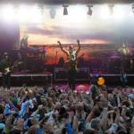 Michael Franti & Spearhead perform at Salmonfest in Ninilchik, Alaska, on Saturday, Aug. 3, 2024. (Jake Dye/Peninsula Clarion)