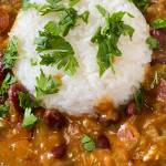 This red beans and rice recipe depends upon building layers of flavor over time. (Photo by Tressa Dale/Peninsula Clarion)