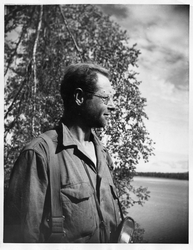 Photo courtesy of the John Secora Collection
Joseph Secora was one of few individuals to live year-round on Tustumena Lake. He placer mined for gold on Indian Creek and completed three cabins in the area.