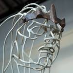 Artwork by Kenai Peninsula College Associate Professor of Art Cambid-J Cam Choy is displayed in a memorial art gallery at Kenai Peninsula College in Soldotna, Alaska, on Friday, Sept. 13, 2024. (Jake Dye/Peninsula Clarion)