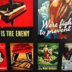 A display of propaganda is seen in the Americans and the Holocaust traveling exhibition at the Seward Community Library and Museum in Seward, Alaska, on Thursday, Sept. 12, 2024. (Jake Dye/Peninsula Clarion)