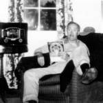 Photo courtesy of the Nutter Family Collection
This undated photograph shows Warren Melville Nutter relaxing inside his home in Hope.