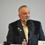 Alaska State House District 7 candidate Ron Gillham participates in the Peninsula Clarion and KDLL 91.9 FM candidate forum at the Soldotna Public Library on Monday, Oct. 14, 2024, in Soldotna, Alaska. (Photo by Erin Thompson/Peninsula Clarion)
