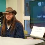 Alaska State House District 5 candidates Leighton Radner and Rep. Louise Stutes participate in a candidate forum hosted by the Peninsula Clarion and KBBI 890 AM at the Seward Community Library in Seward, Alaska, on Thursday, Oct. 17, 2024. (Jake Dye/Peninsula Clarion)