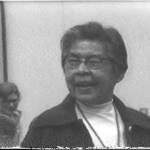 Mary Nissen speaks at the first Kenai Peninsula history conference held at Kenai Central High School on Nov. 7-8, 1974, in Kenai, Alaska. Photo provided by Shana Loshbaugh