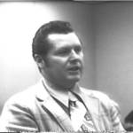 John Jones, a teacher who worked in the Russian Old Believer community of Nikolaevsk, speaks at the first Kenai Peninsula history conference held at Kenai Central High School on Nov. 7-8, 1974, in Kenai, Alaska. Photo provided by Shana Loshbaugh