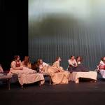 The cast of Annie rehearse at Kenai Central High School in Kenai, Alaska, on Wednesday, Nov. 6, 2024. (Jake Dye/Peninsula Clarion)